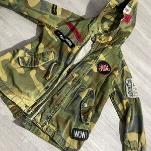 Zara Army Fatigue Patch Jacket